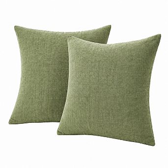 Pack Of 2 Chenille Throw Pillow Covers Soft Decorative for Sofa Living Room