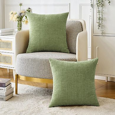 Pack Of 2 Chenille Throw Pillow Covers Soft Decorative for Sofa Living Room