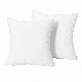 Throw Pillow Inserts Set of 2 Lightweight Down Alternative Polyester Couch Sham Stuffer Machine