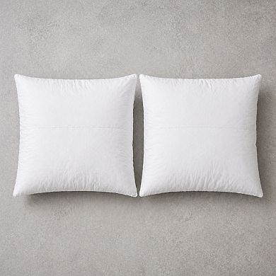 Throw Pillow Inserts Set of 2 Lightweight Down Alternative Polyester Couch Sham Stuffer Machine