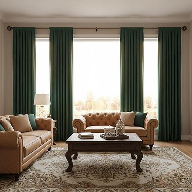 1 Inch Heavy Duty Adjustable Curtain Rod with Marbled Finials
