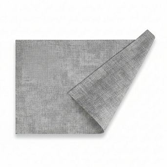 Faux Leather Heat Resistant Placemats Set of 6 Waterproof Wipeable Double Sided Dining Table Mats
