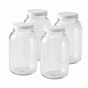 1 Gallon Mason Jars with Airtight Lids for Canning Fermentation Pickling Food Storage