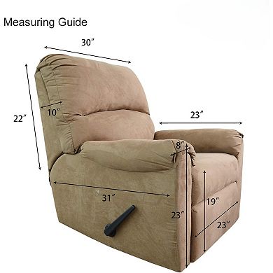 Easy-Going Recliner Stretch Sofa Slipcover Sofa Cover 4-Pieces Furniture Protector Couch Soft