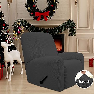 Easy-Going Recliner Stretch Sofa Slipcover Sofa Cover 4-Pieces Furniture Protector Couch Soft