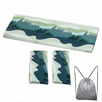 Picnic Table Cover with Bench Covers Camping Essentials Waterproof Windproof Camping Tablecloth