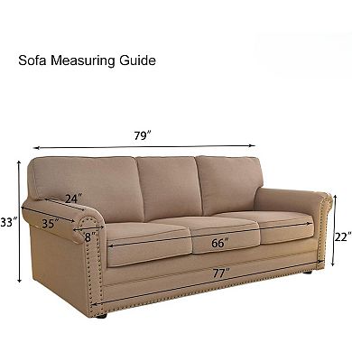 Easy-Going Stretch Sofa Slipcover 1-Piece Sofa Cover Furniture Protector Couch Soft with Elastic