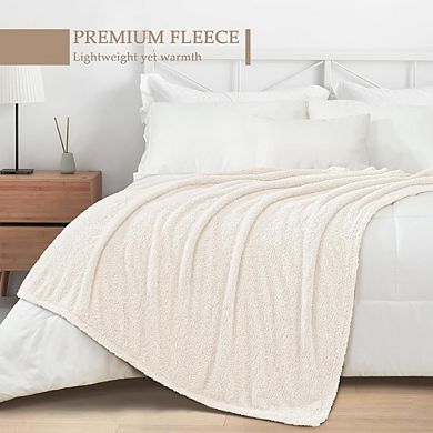 Ultra Soft Lightweight Fleece Throw Blanket, Fluffy All Season Blanket