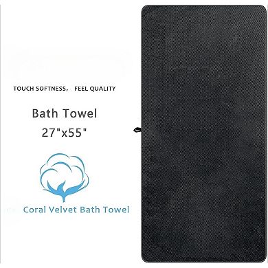 2 Pack Bath Towel Set, Super Soft Highly Absorbent, Sturdy Quick Drying Towels for Bathroom, Gym