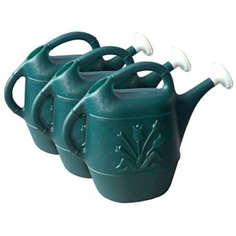 2 Gallon Watering Can 3-Pack, Green for Outdoor Plants