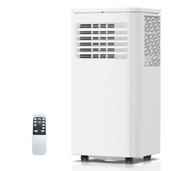 6,000 BTU (DOE) Portable Air Conditioner Cools 200 sq. ft. with Dehumidifier, Drain Hose and Remote
