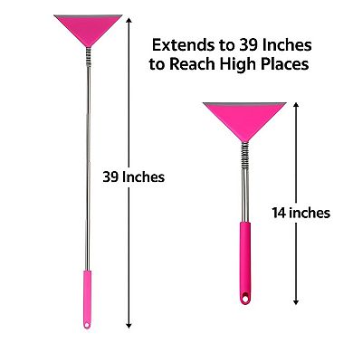 Extendable Telescopic Shower Squeegee 39 Inch Long Reach Window Cleaner
