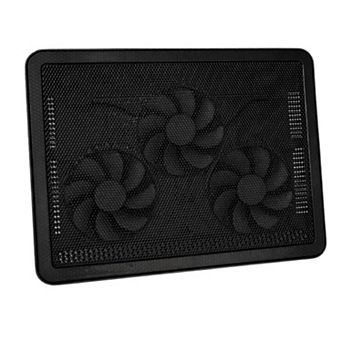 Laptop Cooling Pad 3 Fan USB Cooler Stand LED Quiet 15 to 17 Inch