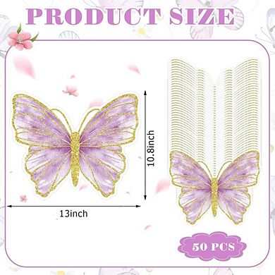 Butterfly Placemats, disposable paper mats, decorative 50 pcs pack