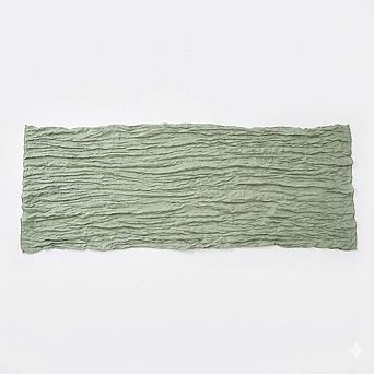 Sage Green Cheesecloth Table Runner Rustic, Soft, Decorative