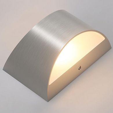 Nickel Modern LED Wall Sconce Hardwired Indoor Up Down Light Living Room Bedroom Hallway