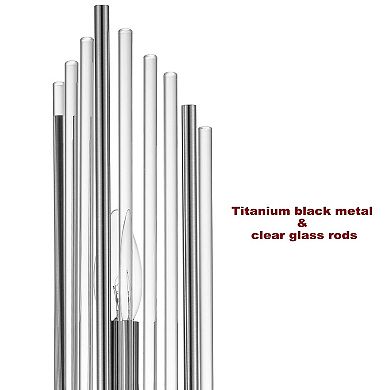 2-Light Modern Wall Sconce Titanium Metal Clear Glass Crystal Vanity Lighting Bedroom Bathroom