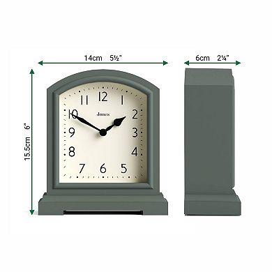 Tavern Mantel Clock Small Modern Arch Top Desk Table Shelf Bedside