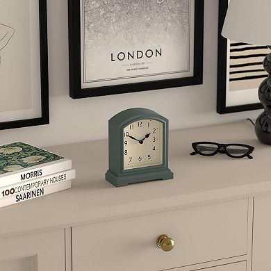 Tavern Mantel Clock Small Modern Arch Top Desk Table Shelf Bedside