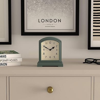 Tavern Mantel Clock Small Modern Arch Top Desk Table Shelf Bedside