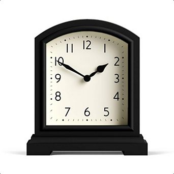 Tavern Mantel Clock Small Modern Arch Top Desk Table Shelf Bedside