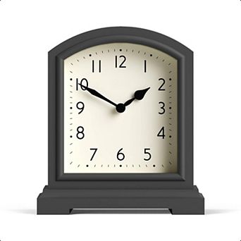Tavern Mantel Clock Small Modern Arch Top Desk Table Shelf Bedside