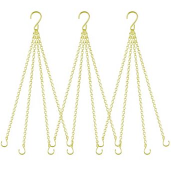 3 Pack 23 Inch Hanging Basket Chains with Hooks for Planters Bird Feeders Lanterns