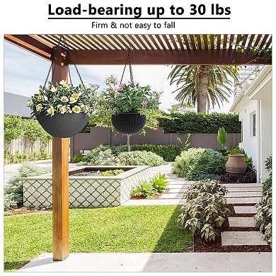 3 Pack 23 Inch Hanging Basket Chains with Hooks for Planters Bird Feeders Lanterns