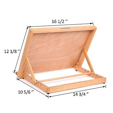 5-Position Wood Drafting Table Easel Drawing Sketching Board 16.5" x 12.1" Adjustable Angle