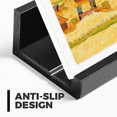 12" Floating Wall Ledge Shelves with Lip Set of 2 Wood Mounted Picture Display Storage for Office