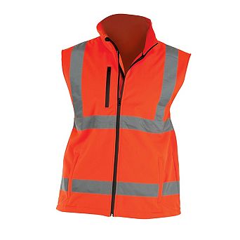 Yoko Mens Hi Vis Softshell Bodywarmer / Workwear