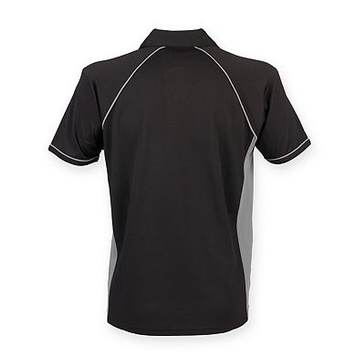 Finden & Hales Mens Piped Performance Sports Polo Shirt