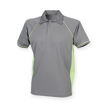 Finden & Hales Mens Piped Performance Sports Polo Shirt