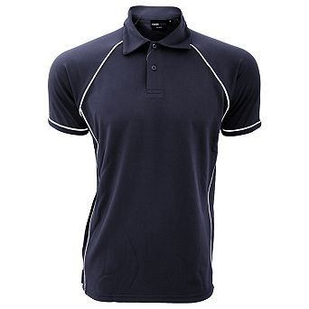 Finden & Hales Mens Piped Performance Sports Polo Shirt