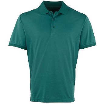 Premier Mens Coolchecker Pique Short-Sleeved Polo Shirt