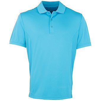 Premier Mens Coolchecker Pique Short-Sleeved Polo Shirt