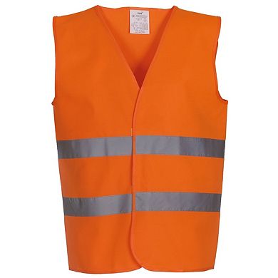 Yoko Mens Hi Vis 2 Bands Vest/Waistcoat