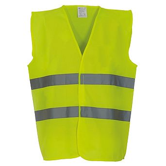 Yoko Mens Hi Vis 2 Bands Vest/Waistcoat