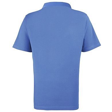 Premier Mens Stud Heavyweight Plain Pique Polo Shirt