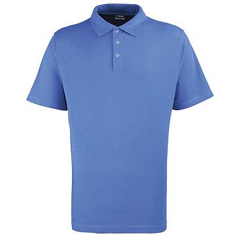 Premier Mens Stud Heavyweight Plain Pique Polo Shirt