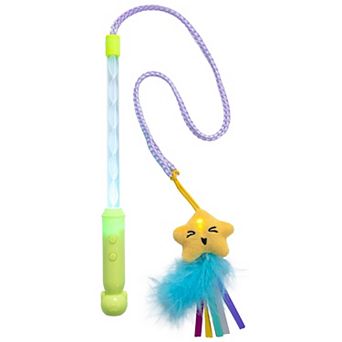 CatStages Twinkle Star Light-Up Interactive Cat Wand Toy