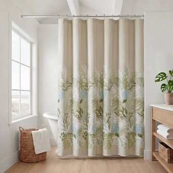 Harbor House Kiawah Island Tropical Botanical Shower Curtain