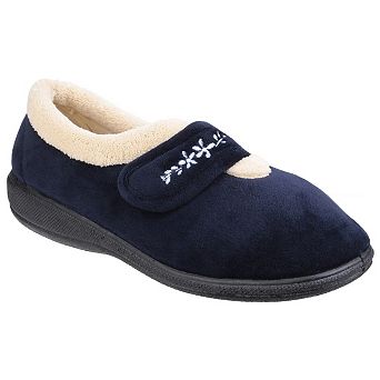 Fleet & Foster Womens/Ladies Capa Floral Touch Fasten Slippers