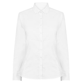 Henbury Womens/Ladies Modern Long Sleeve Oxford Shirt