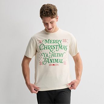 Men's Home Alone Merry Christmas Ya Filthy Animal Graphic Tee