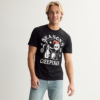 Men's Disney's The Nightmare Before Christmas Jack Skellington Seasons Creeping's Graphic Tee