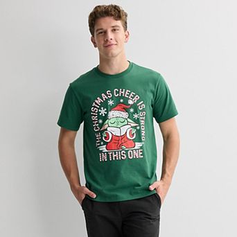 Men's Star Wars The Mandalorian Christmas Cheer Graphic Tee