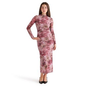 Juniors' madden girl Funnel Neck Ruched Maxi Dress