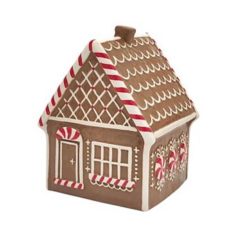 St. Nicholas Square® Peppermint Gingerbread House Ceramic Table Decor