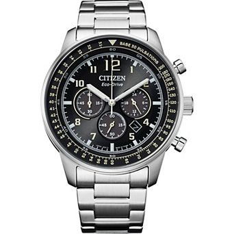 Citizen Men’s 44mm Eco-Drive Chronograph Stainless Steel Bracelet Watch - CA4500-83E